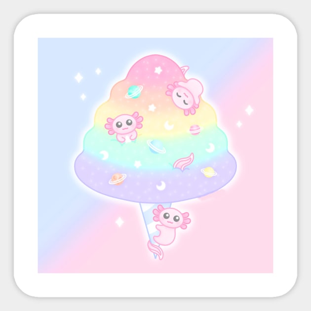 cotton candy fantasy Sticker by Regx Food Cosmic